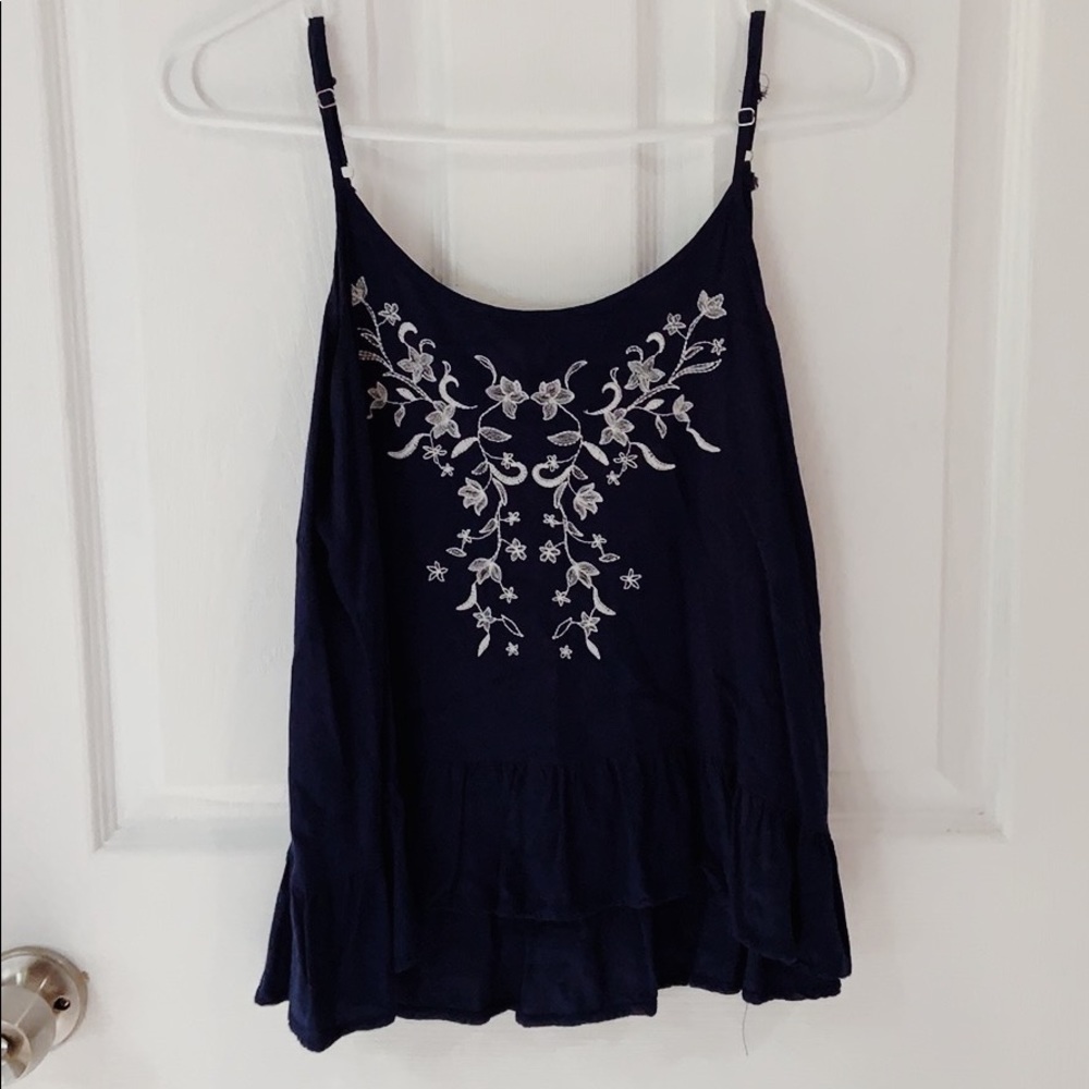 mine Navy Blue Spaghetti Strap Tank top Medium